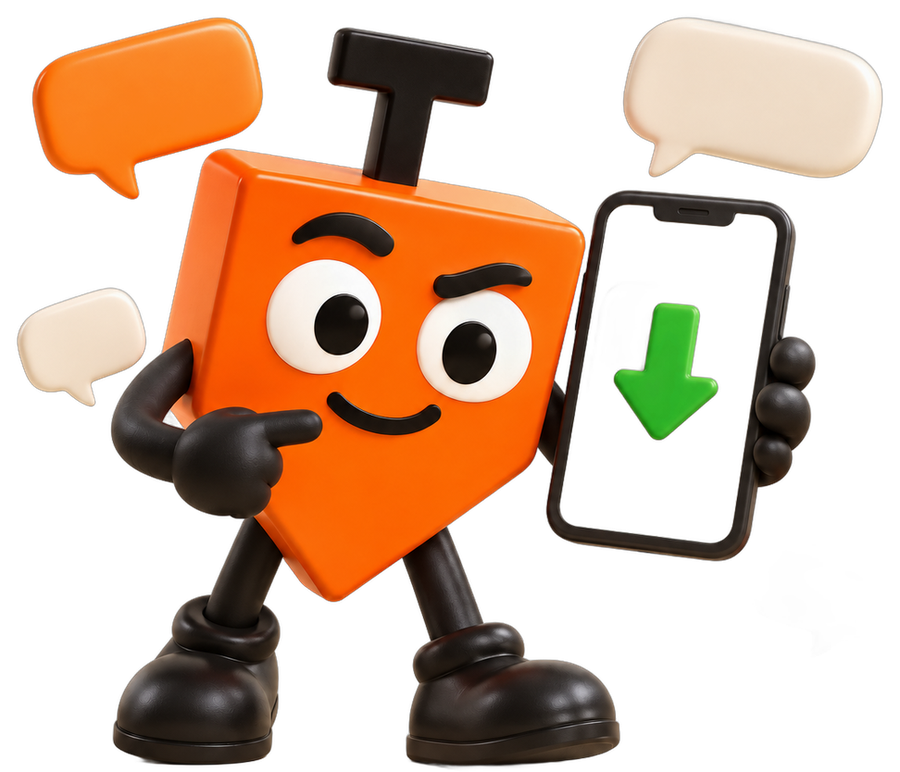 Prumim mostrando o celular com o canal do Prumo